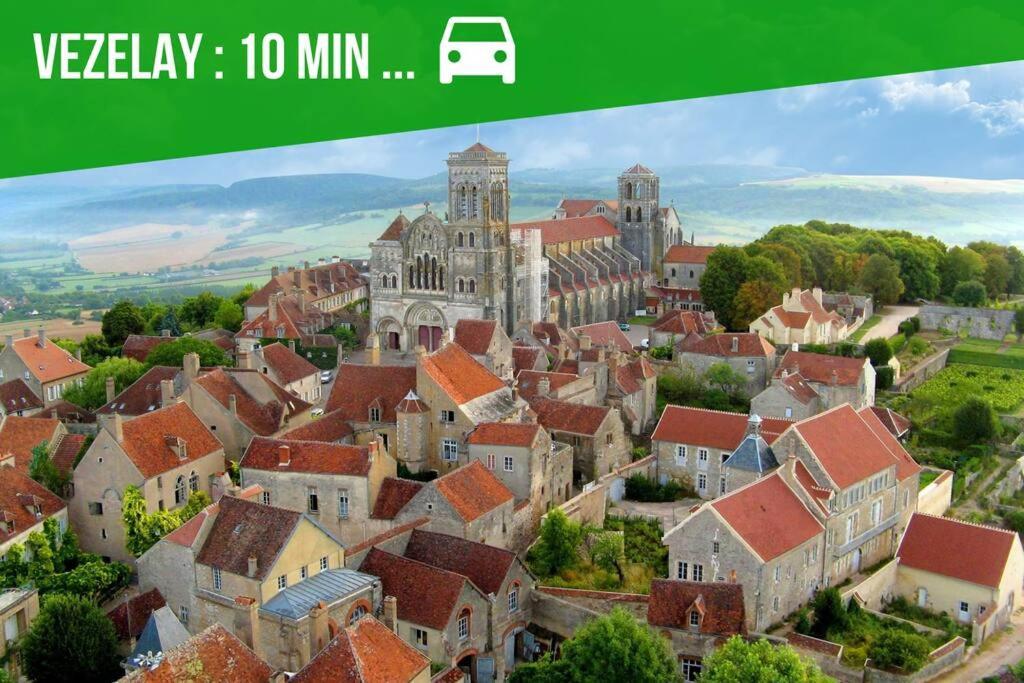 La Fontaine Neuve-Avallon-5 Personnes-1 Chambre-3 Lits-Parking-Wifi Екстериор снимка